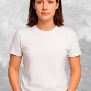 Camiseta Cuello Redondo para Mujer