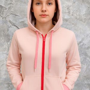 Hoodie Básico con Cremallera para Mujer