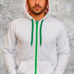 Hoodie Básico con Cremallera para Hombre