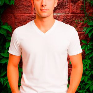 Camisetas Cuello en V para Hombre
