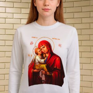 Camiseta Estampada Icono Bizantino para Mujer