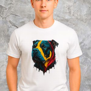 Camiseta Estampada Perro para Hombre