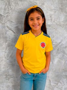 Camiseta Colombia Premium corte niña JG Studio