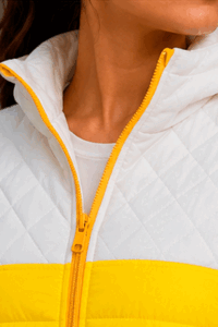 Chaqueta para mujer blanca y amarilla talla M JG Studio