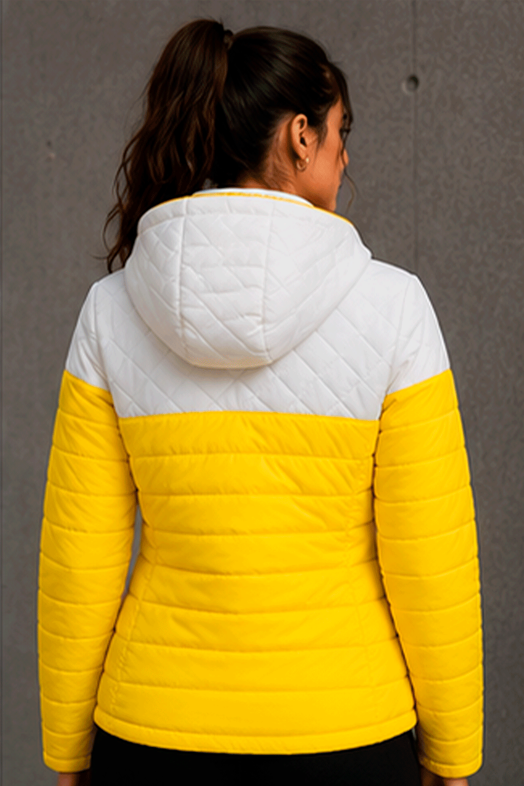 Chaqueta para mujer blanca y amarilla talla M JG Studio