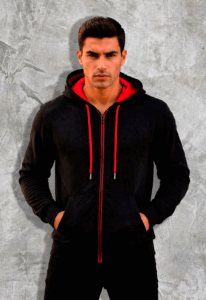 oodie basico negro para hombre JG Studio