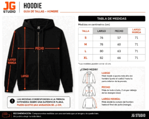 Hoodie Abertura Frente Hombre