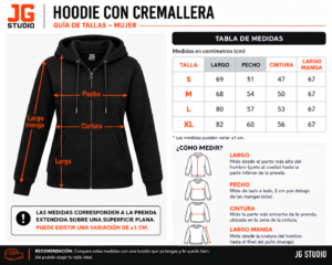 Hoodie Abertura Frente Mujer