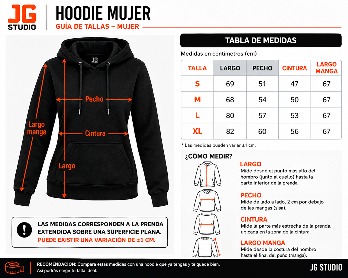 Hoodie Cerrado Mujer