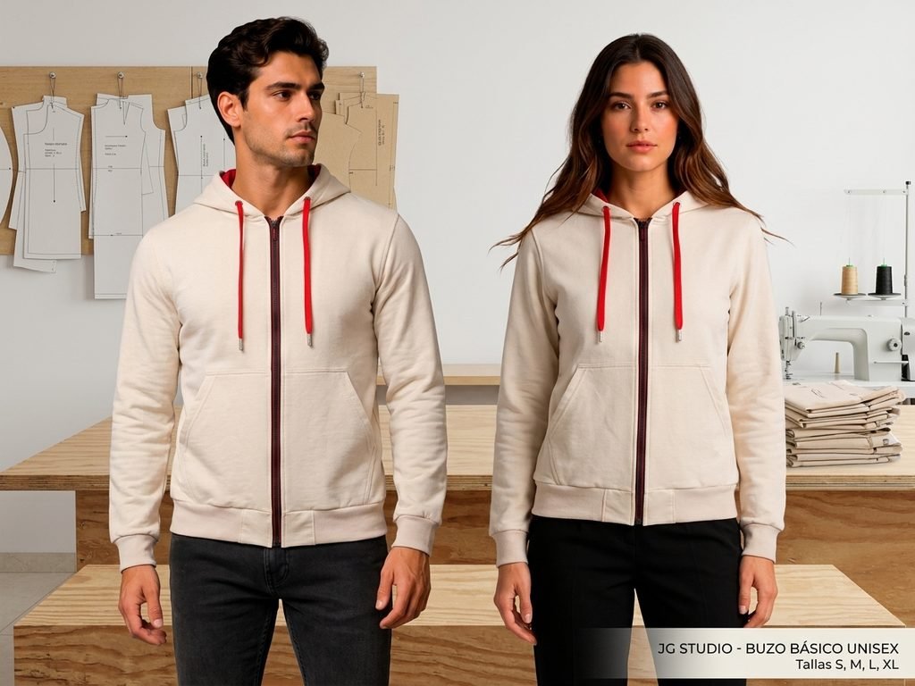 Hoodies de alto gramaje y molderia anatomica